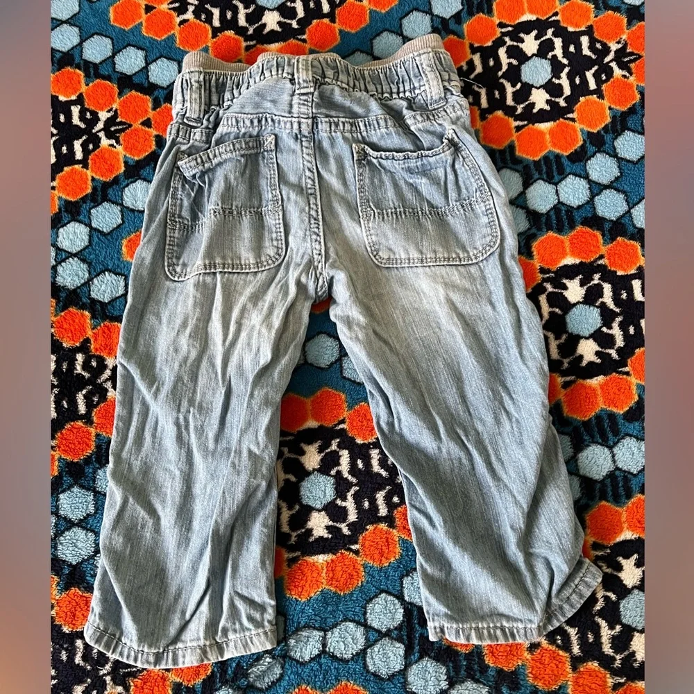Gap Pull On Denim Lightweight jeans baby boy  -roll up bottoms